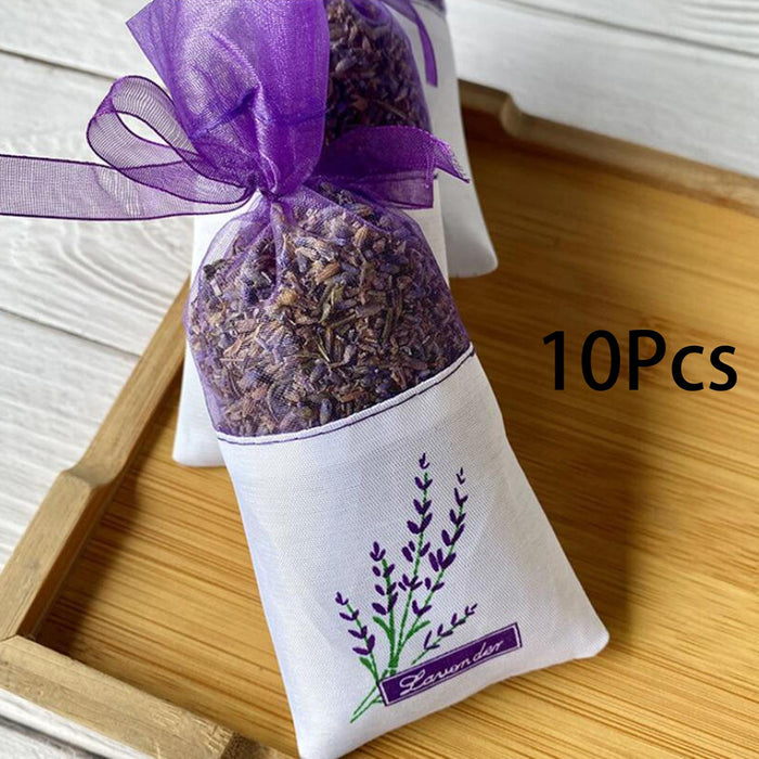 Crofta Empty Sachet Bags for Lavender Spice 7x16.5cm Durable Storage Gift Wrap Bags 10pcs