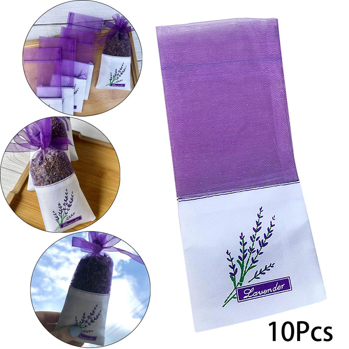 Crofta Empty Sachet Bags for Lavender Spice 7x16.5cm Durable Storage Gift Wrap Bags 10pcs