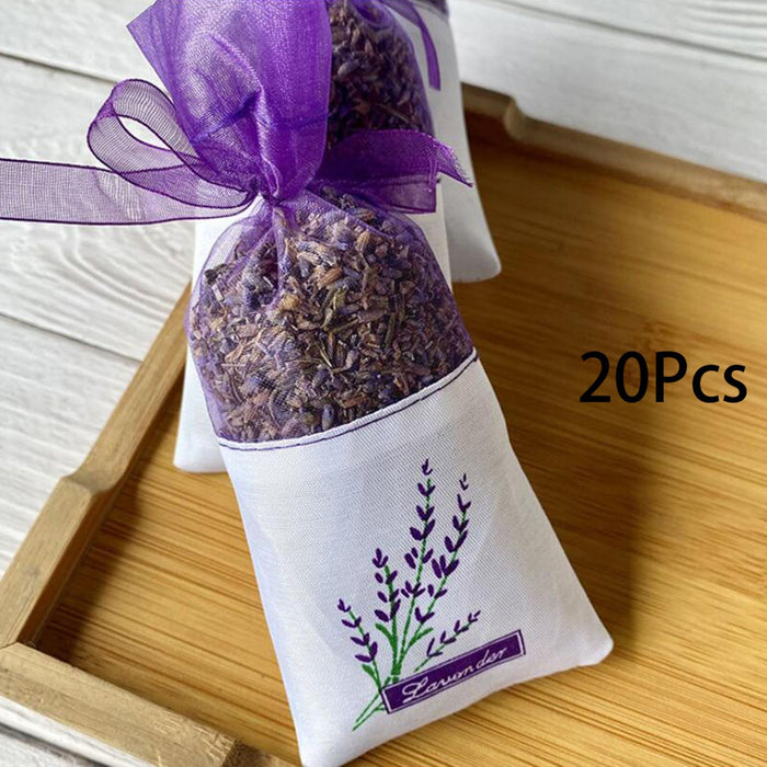 Crofta Empty Sachet Bags for Lavender Spice 7x16.5cm Durable Storage Gift Wrap Bags 20pcs