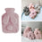 Crofta Hot Water Bottle with Soft Fleece Cover PVC Hot Water Bag for Feet Shoulders 1000ML