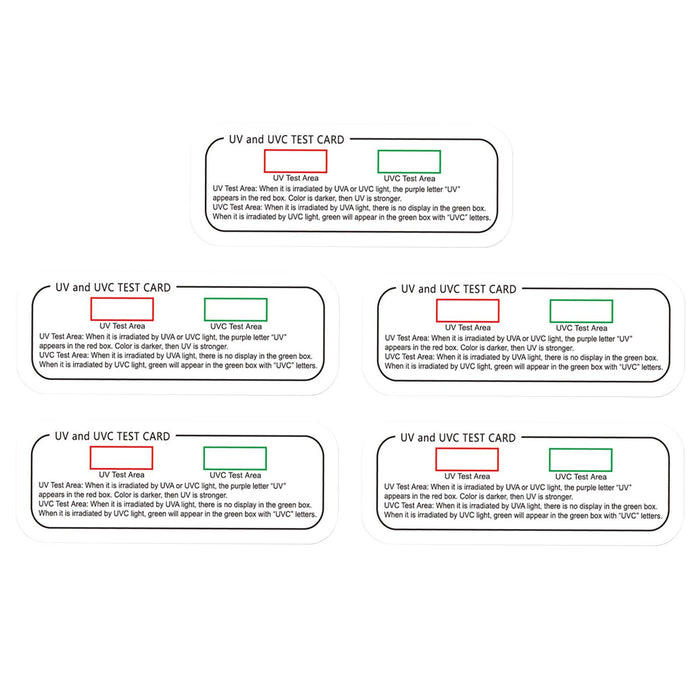 Crofta 5x Light Test Cards Photochromic Intensity Test Intensity Test Cards