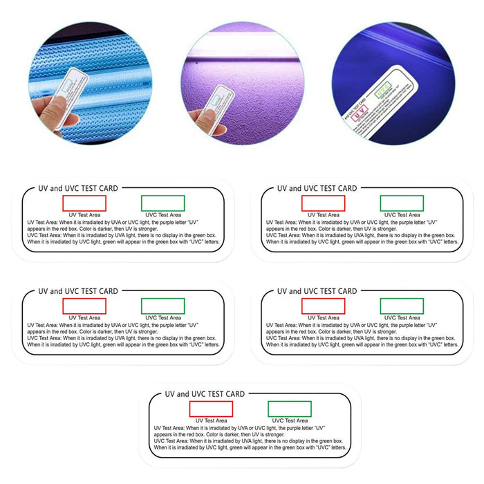 Crofta 5x Light Test Cards Photochromic Intensity Test Intensity Test Cards