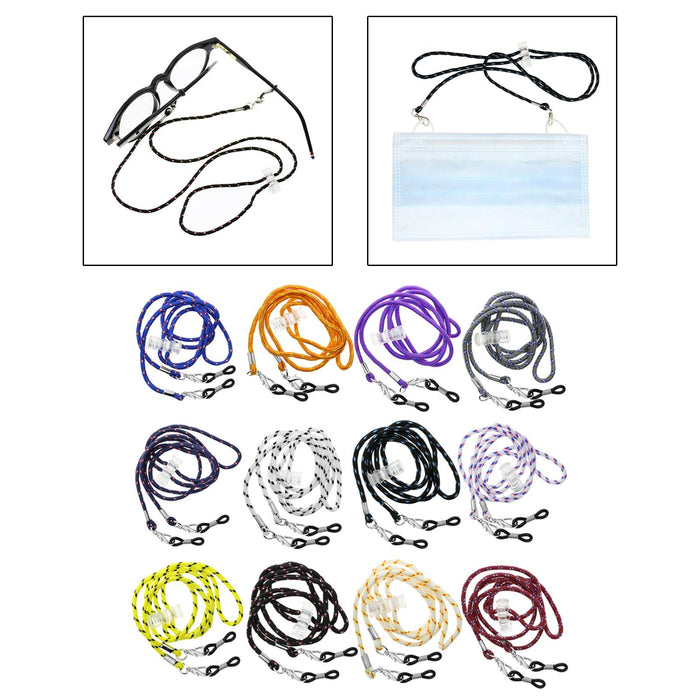 Crofta 12Pcs Eyeglass Strap Fashion Eyeglasses Lanyard for Adult Kids Men and Women