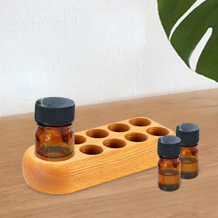 Crofta Wooden Essential Oil Display Holder Table for Christmas Housewarming Holiday