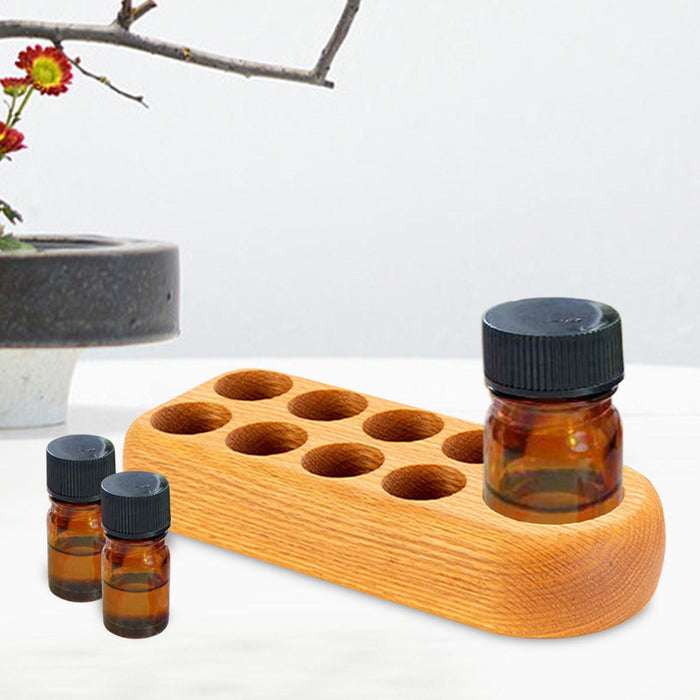 Crofta Wooden Essential Oil Display Holder Table for Christmas Housewarming Holiday