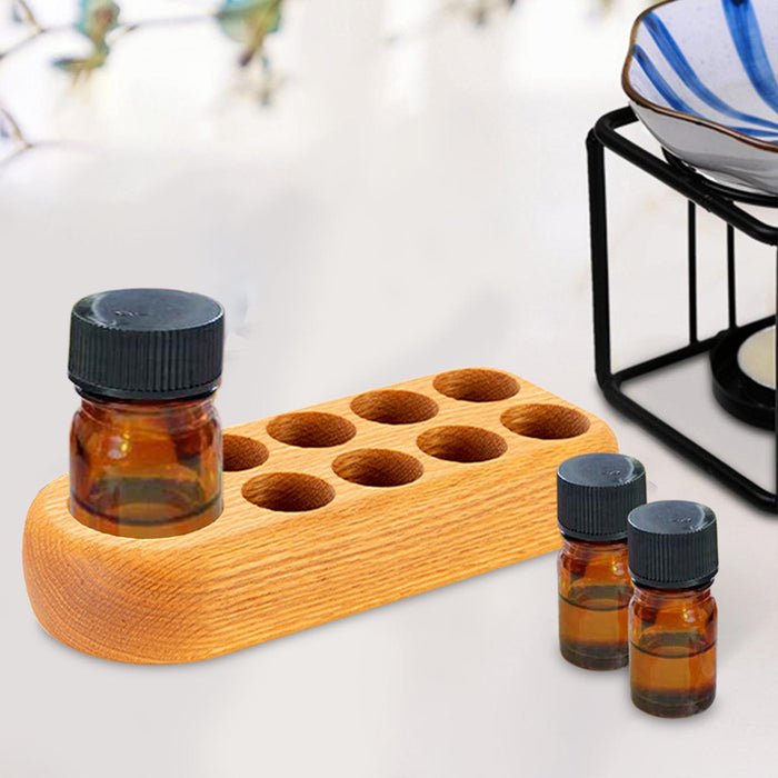 Crofta Wooden Essential Oil Display Holder Table for Christmas Housewarming Holiday