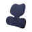 Crofta Lumbar Support Pillow Comfortable Soft Chair Back Pillow for Dorm Office Car Dark Blue