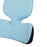 Crofta Lumbar Support Pillow Comfortable Soft Chair Back Pillow for Dorm Office Car Light Blue