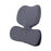 Crofta Lumbar Support Pillow Comfortable Soft Chair Back Pillow for Dorm Office Car Dark Gray