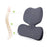 Crofta Lumbar Support Pillow Comfortable Soft Chair Back Pillow for Dorm Office Car Dark Gray