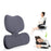 Crofta Lumbar Support Pillow Comfortable Soft Chair Back Pillow for Dorm Office Car Dark Gray