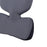 Crofta Lumbar Support Pillow Comfortable Soft Chair Back Pillow for Dorm Office Car Dark Gray