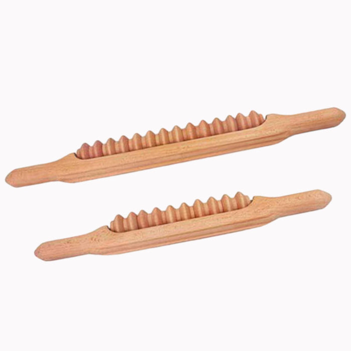 Crofta Wood Massage Roller Stick Manual Gua Sha Stick for Beauty Salon Abdomen Back 52CM