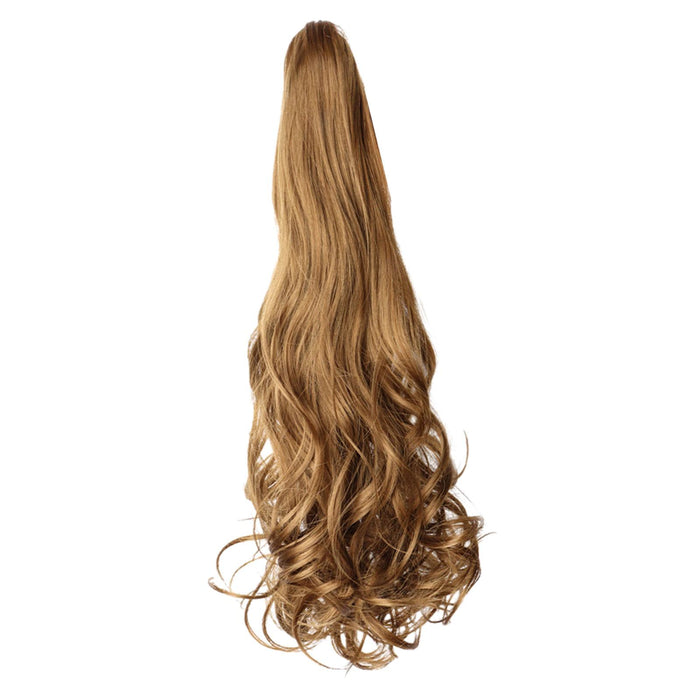 Crofta Women Claw Curly Ponytail Wig DIY Extensions Clip Hair for Halloween Costume Light Brown