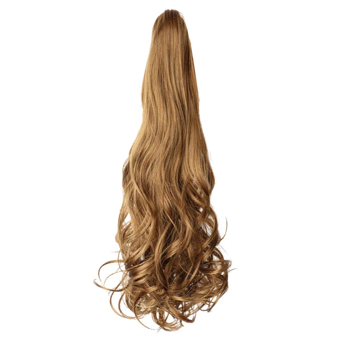 Crofta Women Claw Curly Ponytail Wig DIY Extensions Clip Hair for Halloween Costume Light Brown