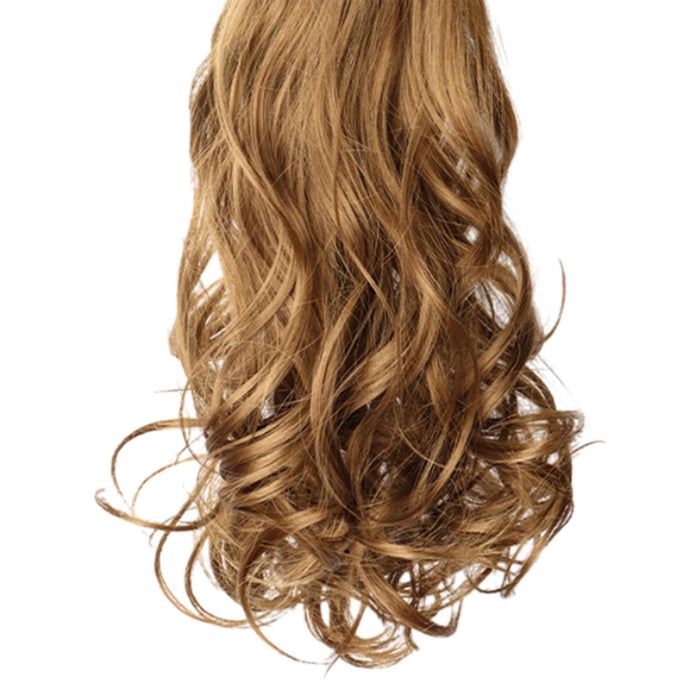 Crofta Women Claw Curly Ponytail Wig DIY Extensions Clip Hair for Halloween Costume Light Brown