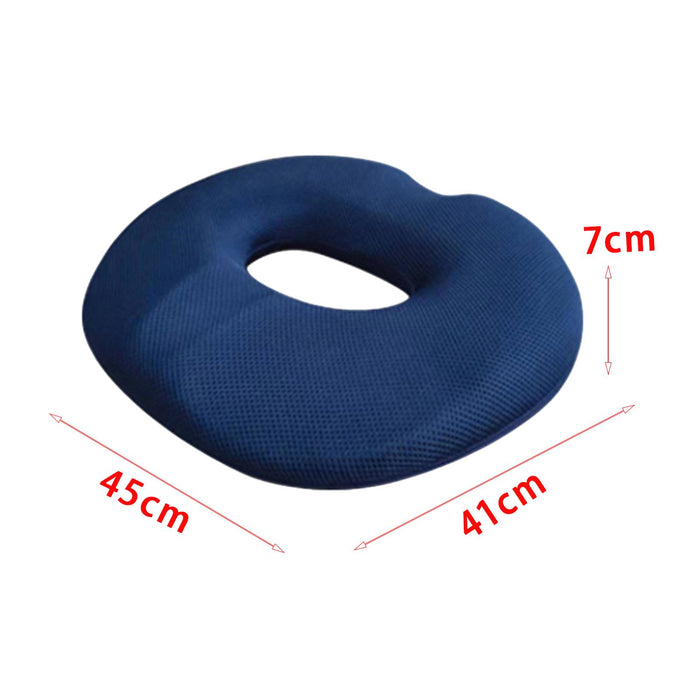 Crofta Hemorrhoid Seat Cushion Tailbone Pillow for Dining Room Office Chair Navy Women