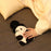 Crofta Hot Water Bottle with Soft Fleece Cover Panda Bed PVC Hot Water Bag for Feet