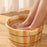 Crofta Wood Footbath Basin Household Home Supplie Foot Soaking Bath Basin Basin Tub 16x36cm A