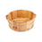 Crofta Wood Footbath Basin Household Home Supplie Foot Soaking Bath Basin Basin Tub 16x40cm A