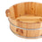 Crofta Wood Footbath Basin Household Home Supplie Foot Soaking Bath Basin Basin Tub 16x40cm A