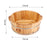 Crofta Wood Footbath Basin Household Home Supplie Foot Soaking Bath Basin Basin Tub 16x40cm A