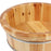 Crofta Wood Footbath Basin Household Home Supplie Foot Soaking Bath Basin Basin Tub 16x44cm B