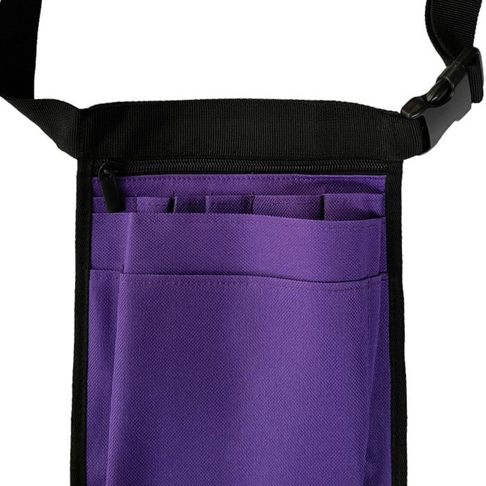 Crofta Nurse Waist Bag Portable Nurse Organizer Belt for Care Kits Tool Tool Indoor violet