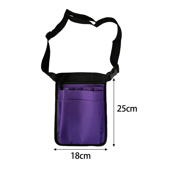 Crofta Nurse Waist Bag Portable Nurse Organizer Belt for Care Kits Tool Tool Indoor violet