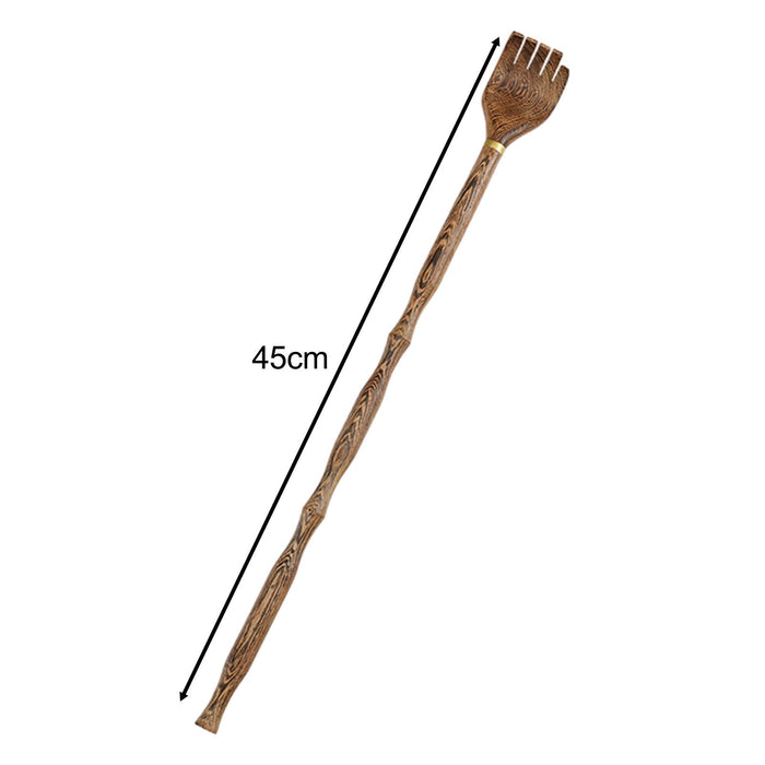 Crofta Wood Back Scratcher for Men Women Head Foot Scratcher Long Handle Massager