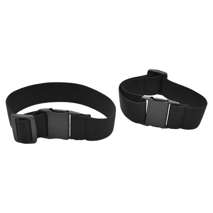 Crofta 2 Pieces No Buckle Belt Waist Belt Elastic Stretch Belt for Travel Men Women