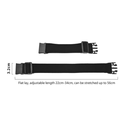 Crofta 2 Pieces No Buckle Belt Waist Belt Elastic Stretch Belt for Travel Men Women