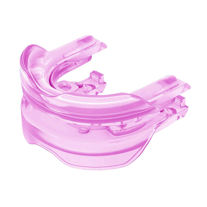 Crofta Anti Snoring Mouthpiece Reusable for Men Women Comfortable Anti Snoring Device pink