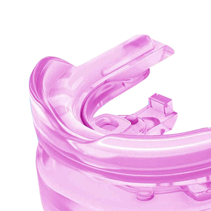 Crofta Anti Snoring Mouthpiece Reusable for Men Women Comfortable Anti Snoring Device pink