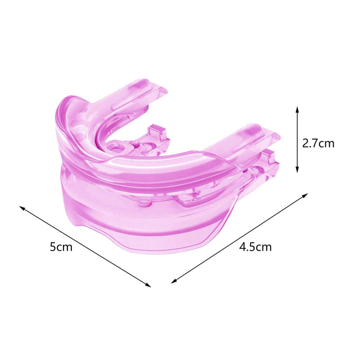 Crofta Anti Snoring Mouthpiece Reusable for Men Women Comfortable Anti Snoring Device pink