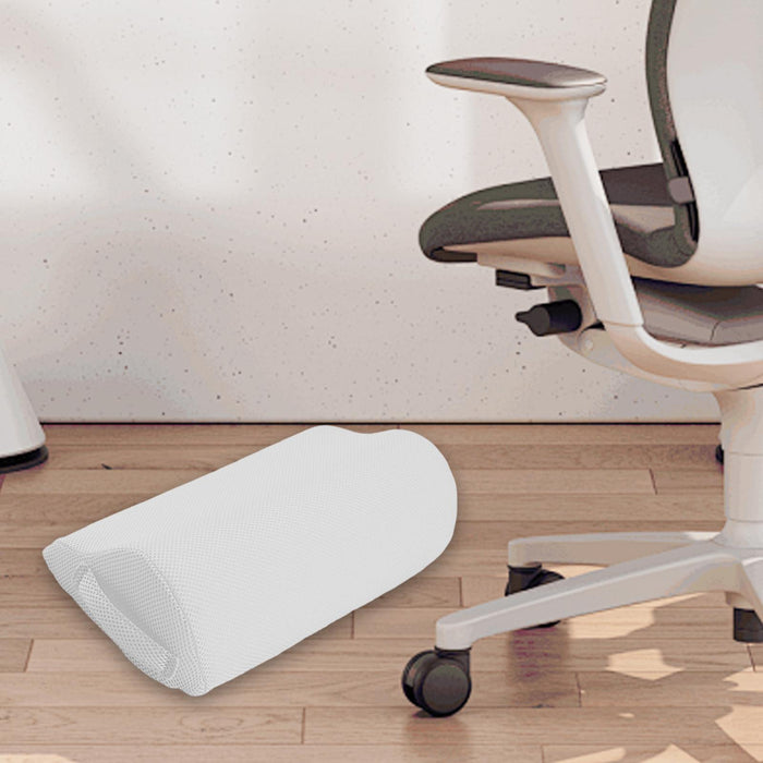 Crofta Ergonomic Foot Stool Office Foot Rest under Desk for Home Men and Women Desk White