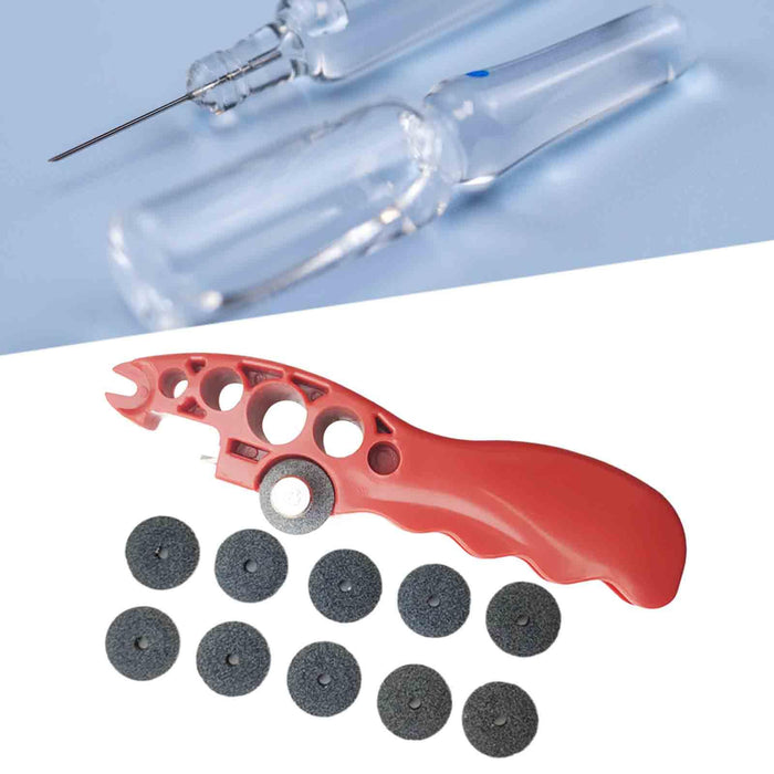 Crofta Ampoule Cutter Vial Opener Practical Glass Cutter for Bottles Ampule Breaker Red