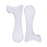 Crofta 2 Pieces Arch Insoles Self Adhesive Universal Multifunction Gel Arch Support Clear L