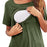 Crofta Women's Maternity Shirts Round Neck Double Layer for New Mom Daily Wear 3pcs Gray Green S