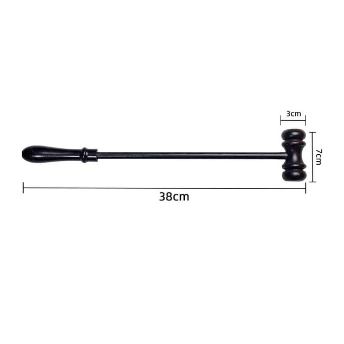 Crofta Wooden Massage Hammer Double Sided 14.96'' Body Knock for Trip Car Traveling auction