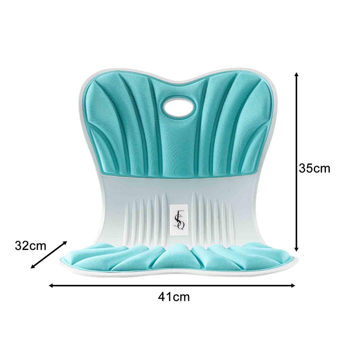 Crofta Posture Correction Soft Ergonomic Back Support Pillow for Couch Office Chair Green