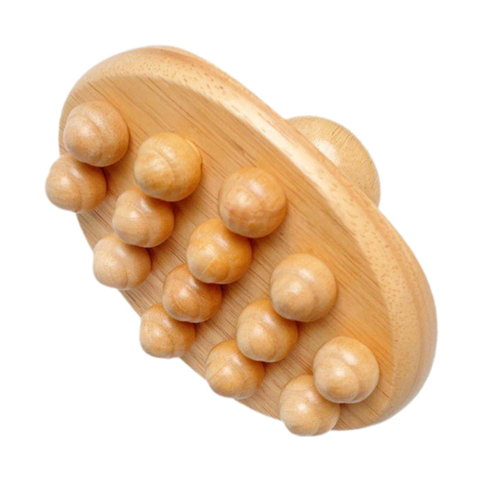 Crofta Wooden Massage Body Brush Manual Handheld Body Massager for Legs Sauna Waist