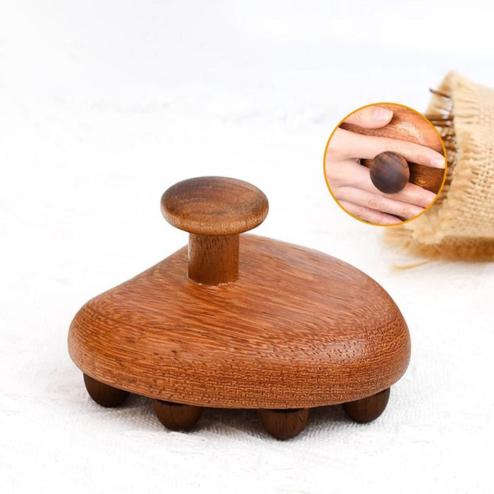 Crofta Wooden Massage Brush Manual Body Massager Brush Tool for Shoulder Thigh Neck