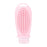 Crofta 2 in 1 Hair Shampoo Brush and Travel Bottle Silicone for Women Men Hair Comb pink