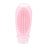 Crofta 2 in 1 Hair Shampoo Brush and Travel Bottle Silicone for Women Men Hair Comb pink