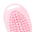 Crofta 2 in 1 Hair Shampoo Brush and Travel Bottle Silicone for Women Men Hair Comb pink