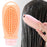 Crofta 2 in 1 Hair Shampoo Brush and Travel Bottle Silicone for Women Men Hair Comb orange