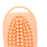 Crofta 2 in 1 Hair Shampoo Brush and Travel Bottle Silicone for Women Men Hair Comb orange