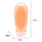 Crofta 2 in 1 Hair Shampoo Brush and Travel Bottle Silicone for Women Men Hair Comb orange