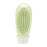 Crofta 2 in 1 Hair Shampoo Brush and Travel Bottle Silicone for Women Men Hair Comb green